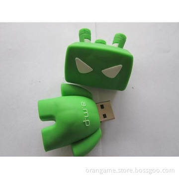 Animal Cartoon PVC Robot USB Flash Drive with High Quality